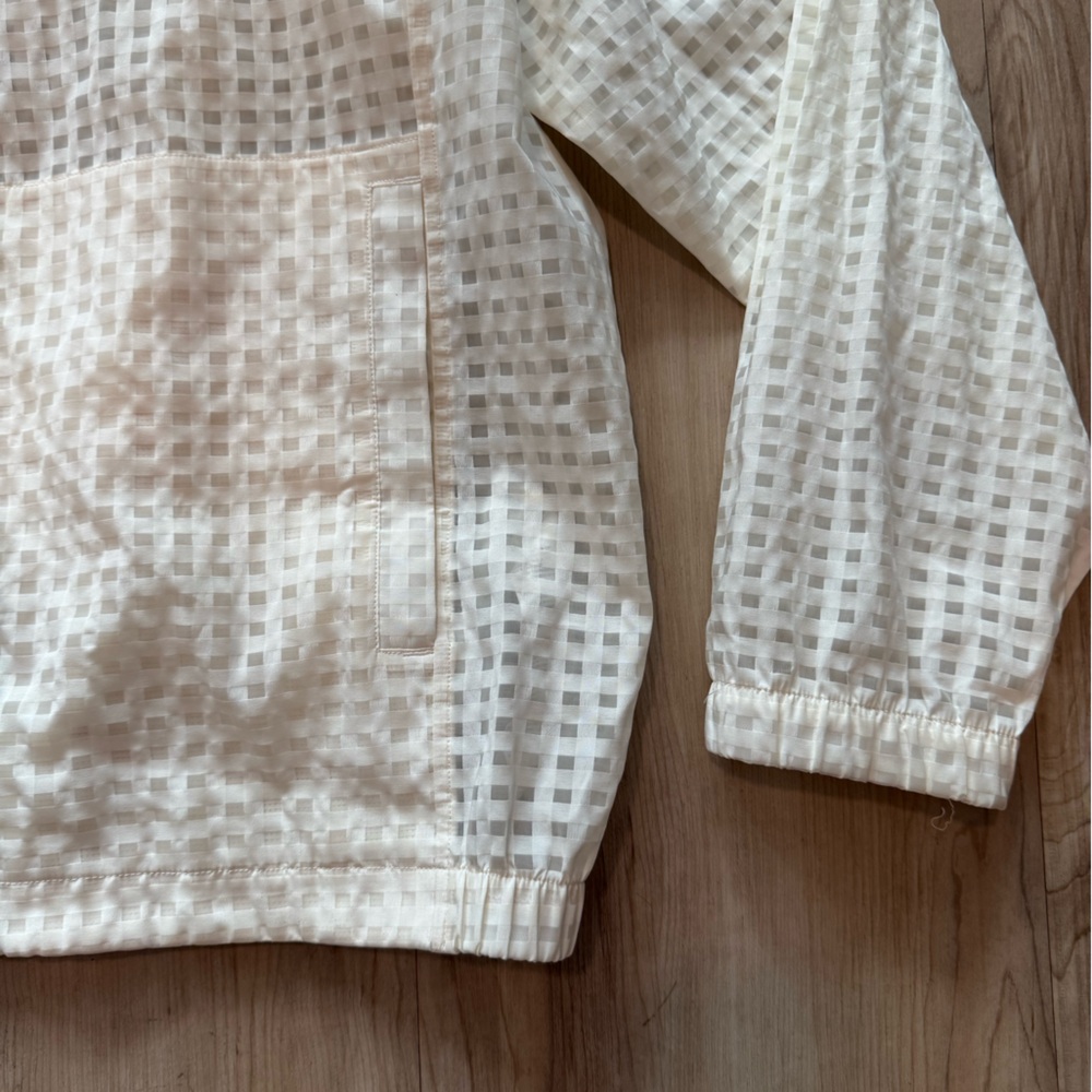 Fabletics Cream Checkered Jacket - image 2
